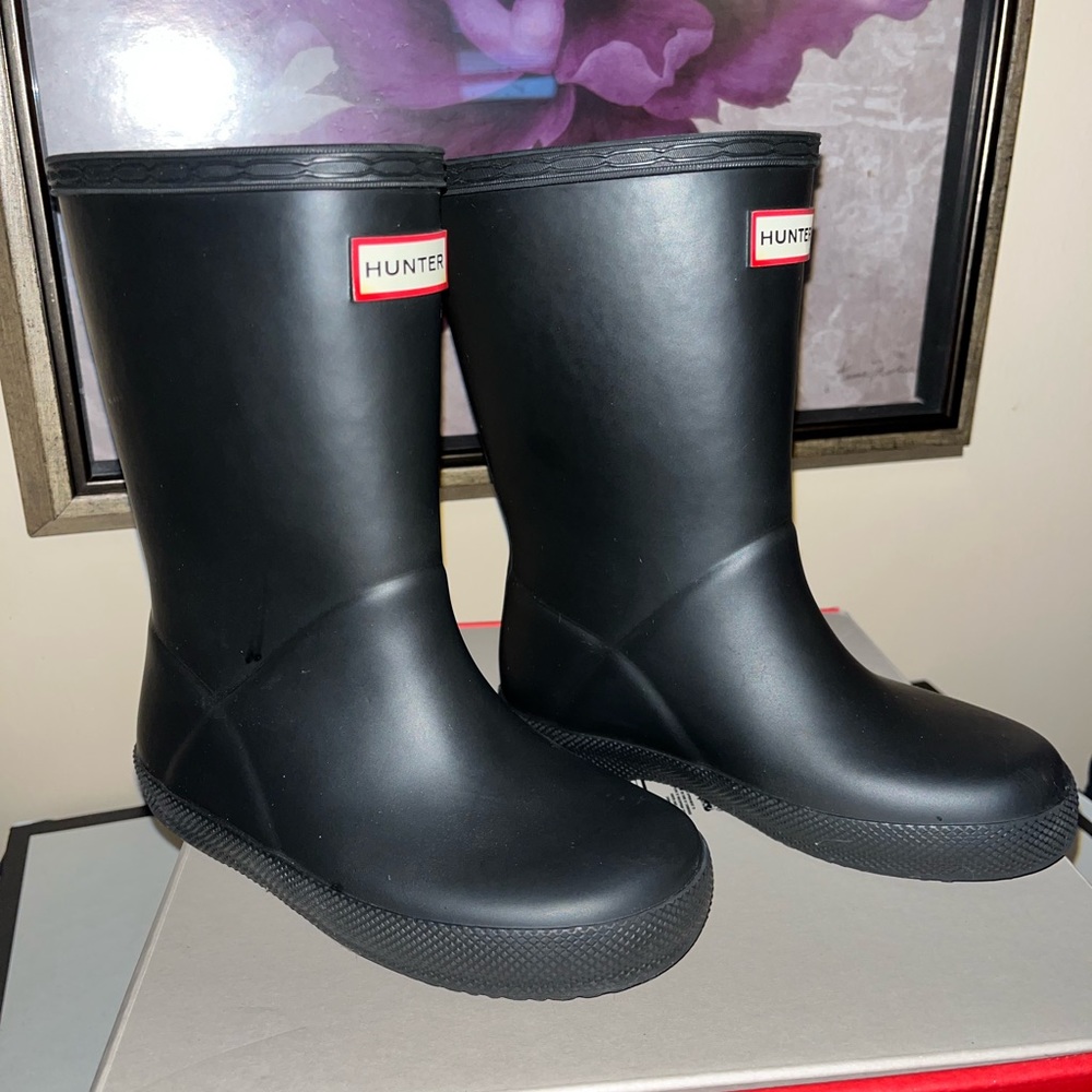Toddler Hunter boots great condition. Sz. US10
